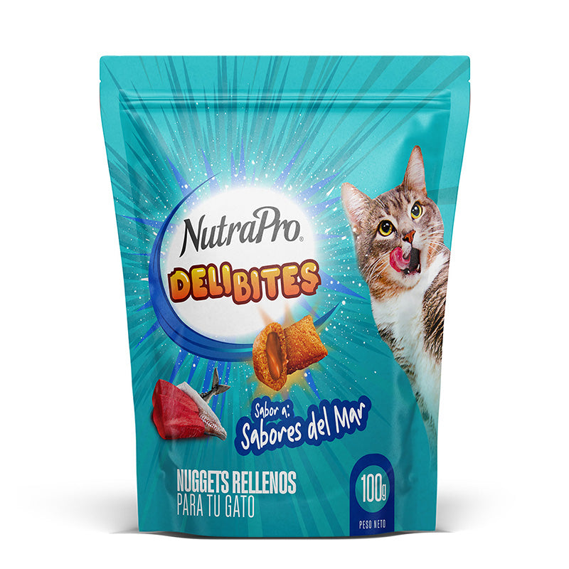 NutraPro Deli Bites Nuggets Gato Sabores Del Mar