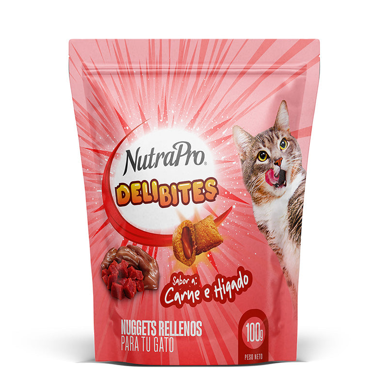 NutraPro Deli Bites Nuggets Gato Sabor Carne/Hígado