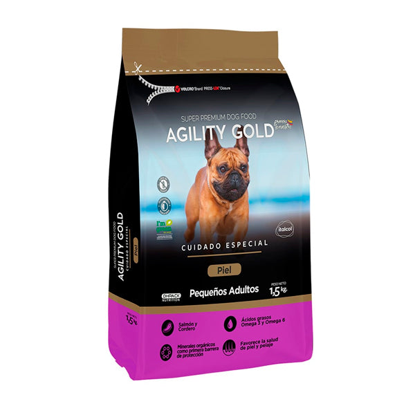 Agility Gold Pequeños Adultos Piel (Salmón)