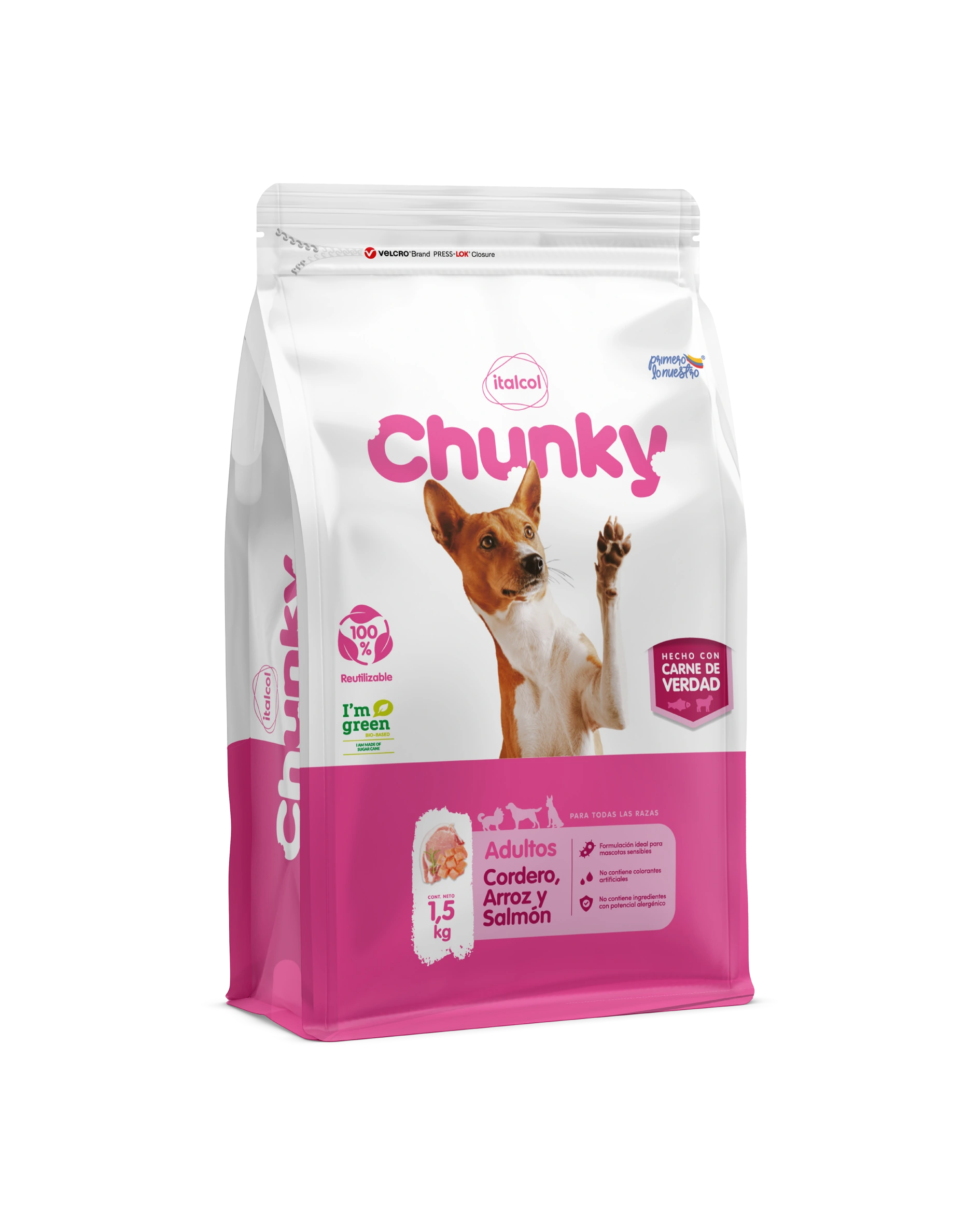 Chunky Cordero Adulto Arroz y Salmon