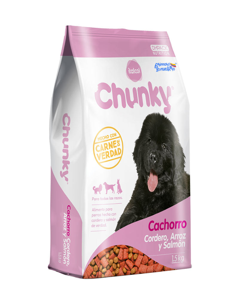 Chunky Cachorro Cordero Arroz y Salmon