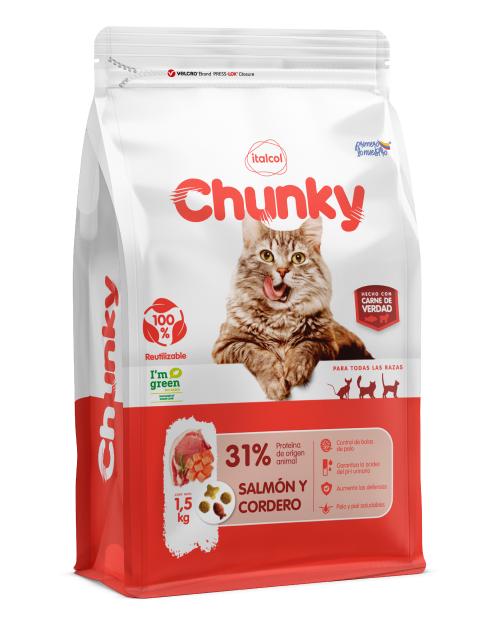 Chunky Gatos Salmón y Cordero