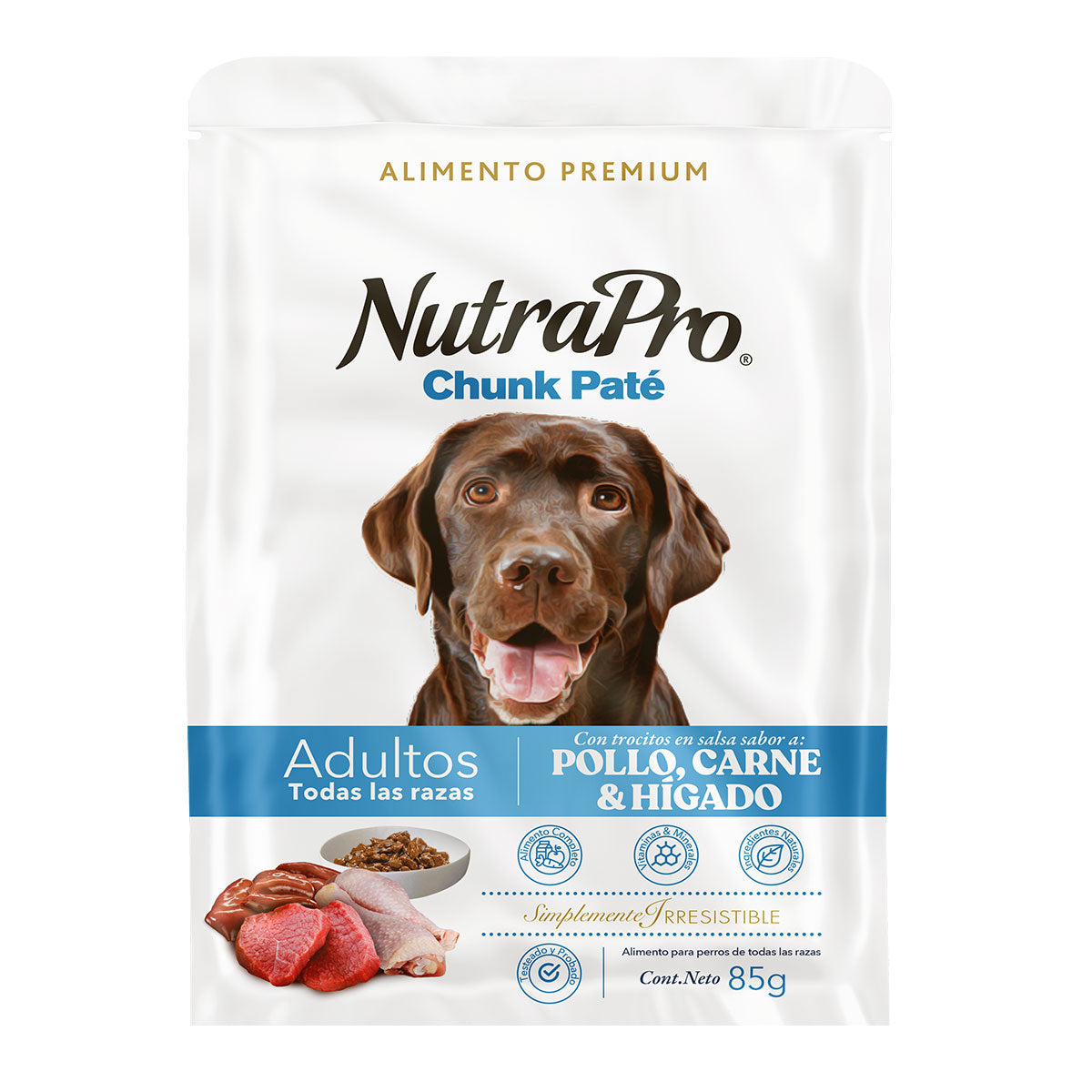 Nutrapro Chunk Pate Perro Adulto Pollo /carne / Hígado