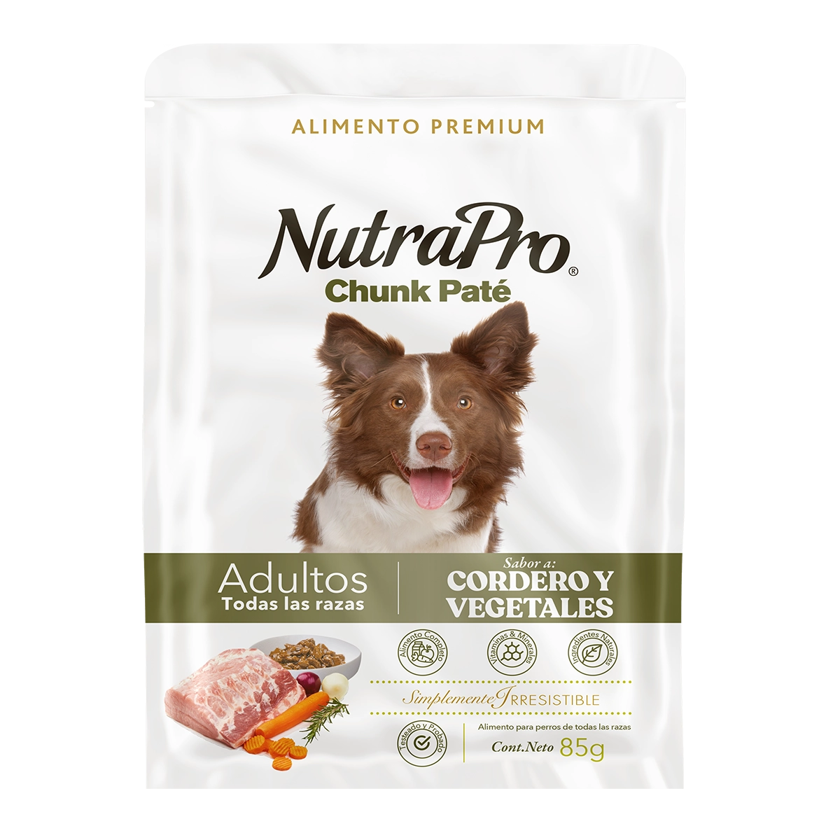 Nutrapro Chunk Pate Perro Adulto Cordero /Vegetales
